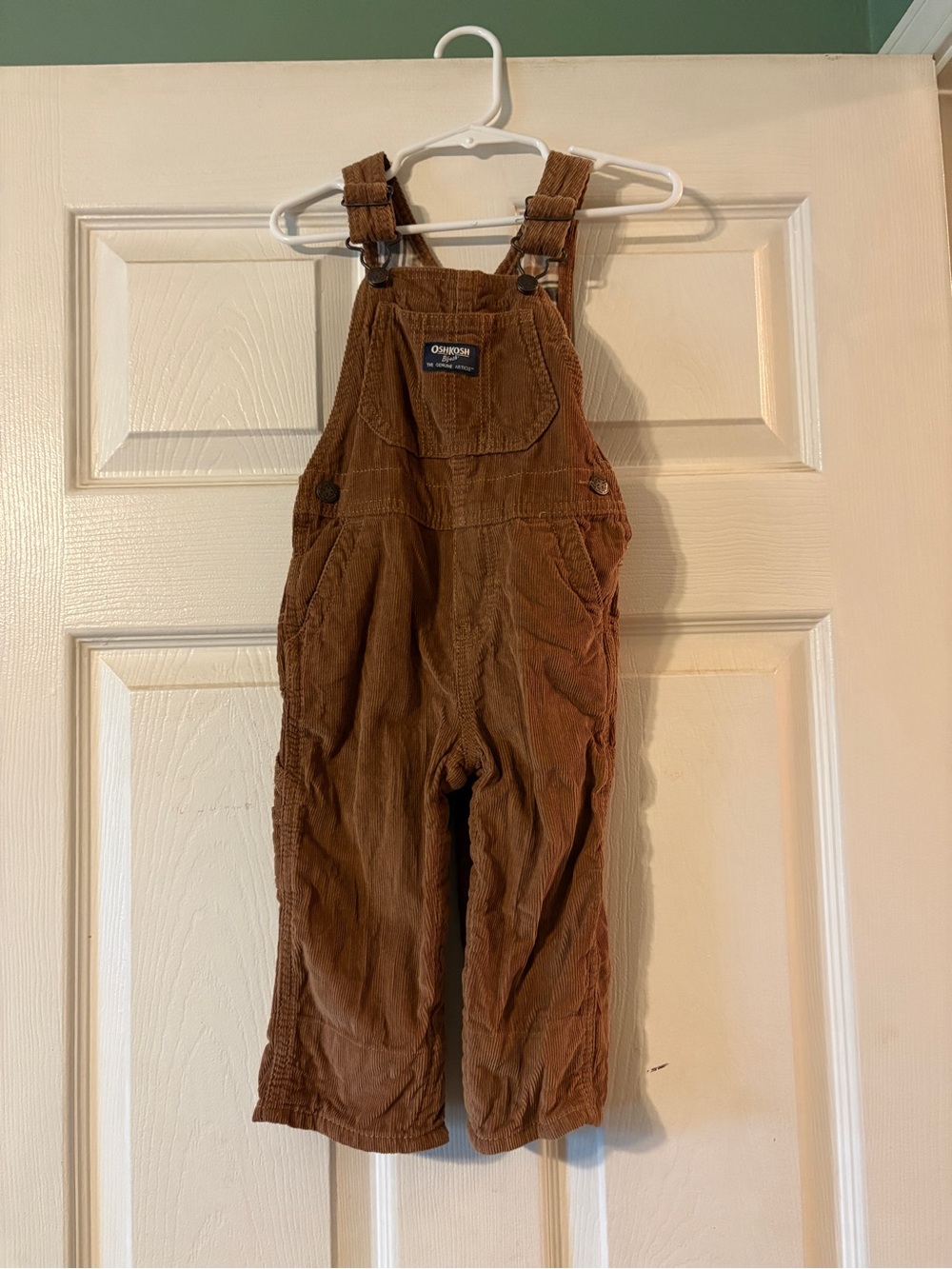 Oshkosh B’Gosh Brown Corduroy Overalls, 18 months